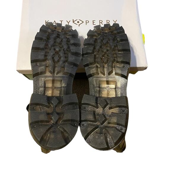 Katy Perry Size 10 NEW in Box Womens Black The Geli Combat Boots - Picture 11 of 12